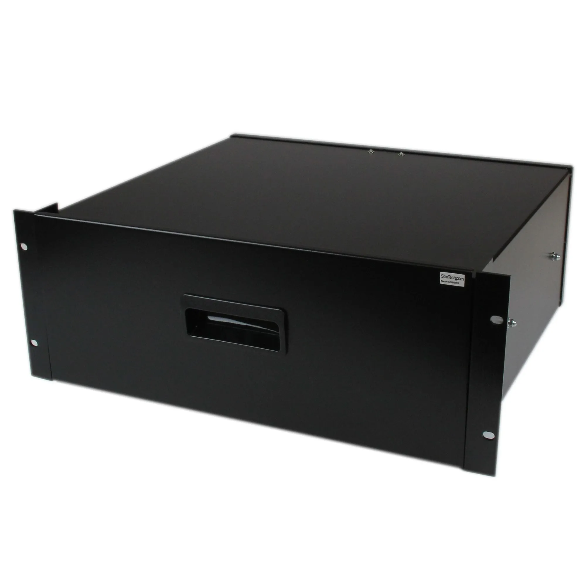 4U Black Steel Storage Drawer