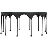 ACHILLE COFFEE TABLE, BLACK STEEL