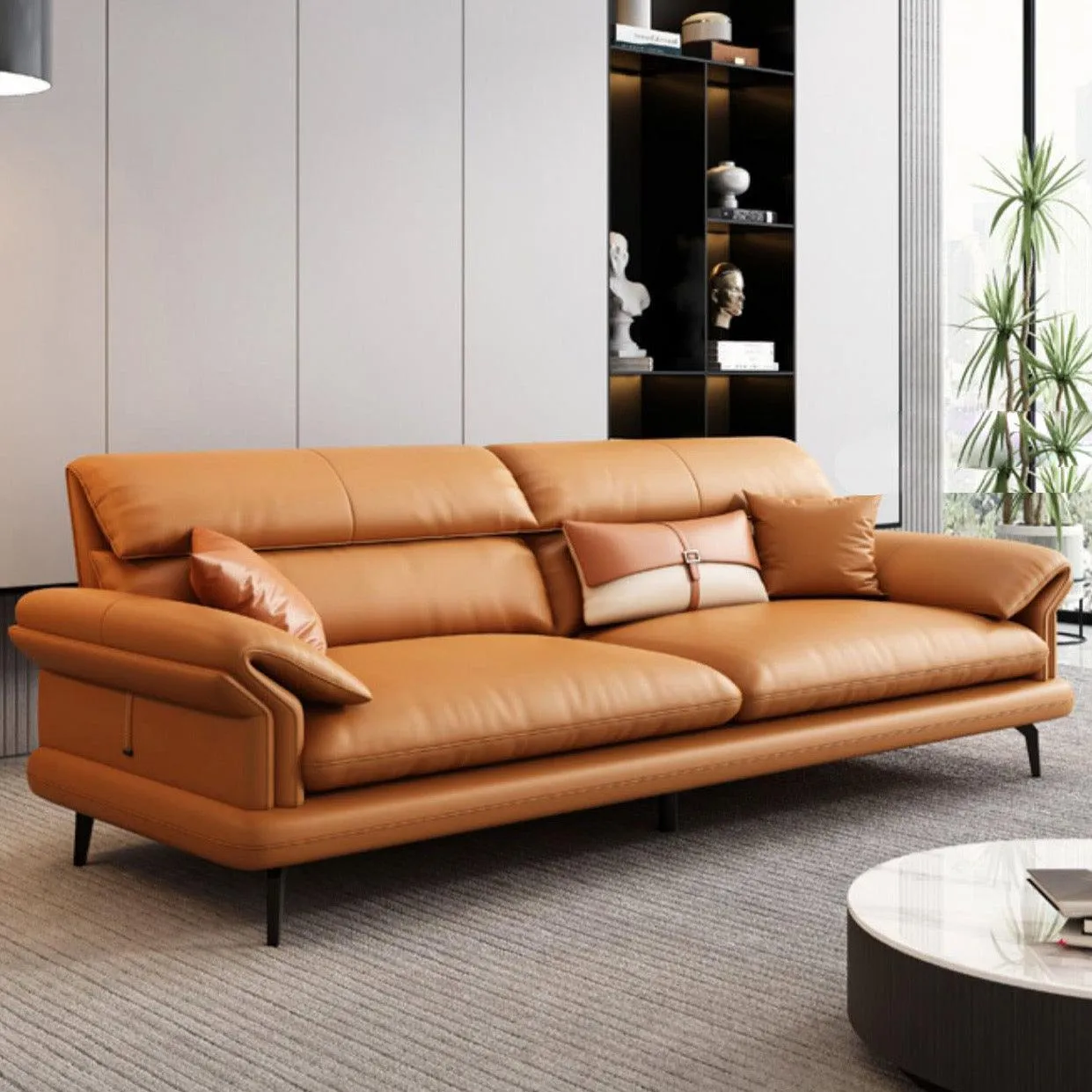 Adena Leather Sofa