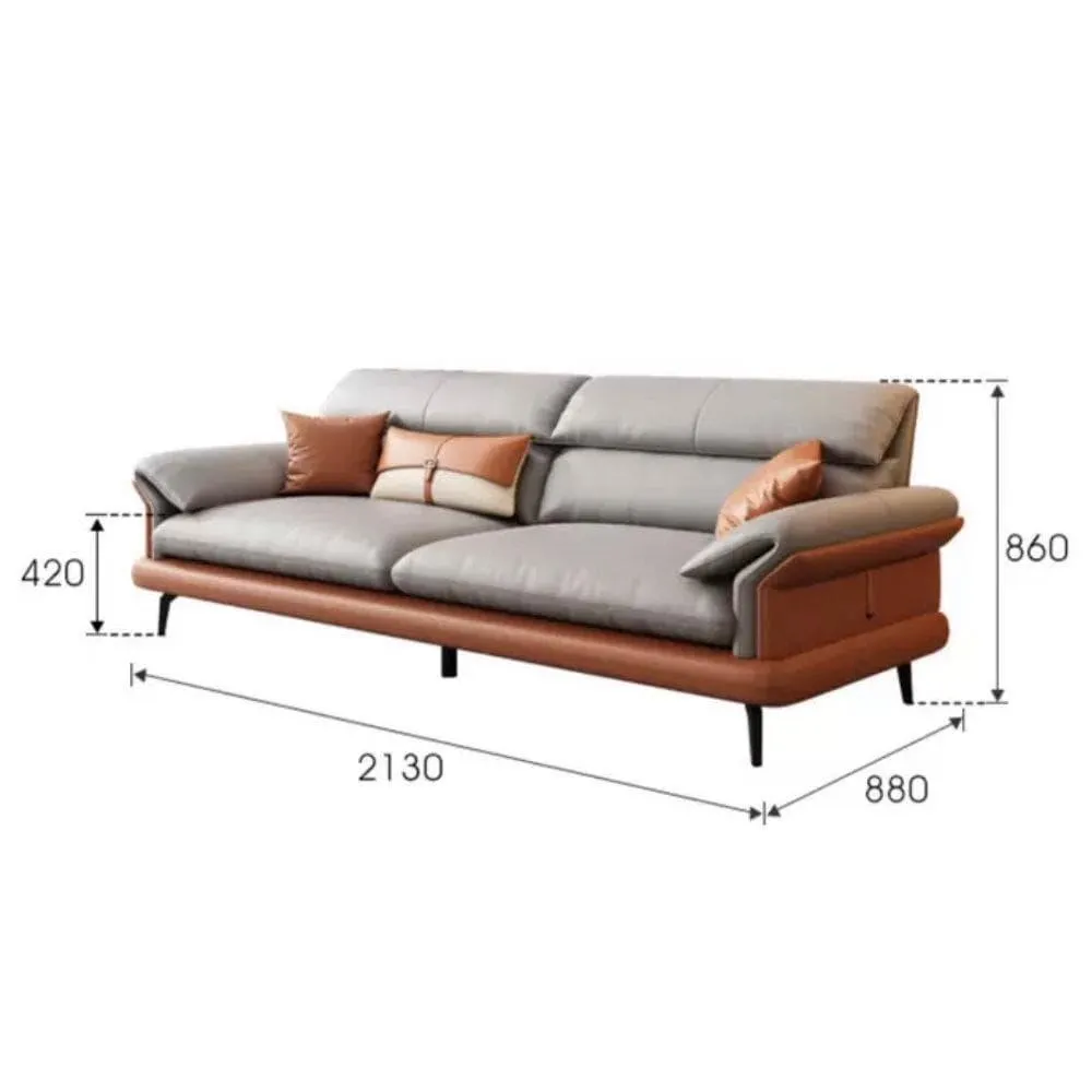 Adena Leather Sofa