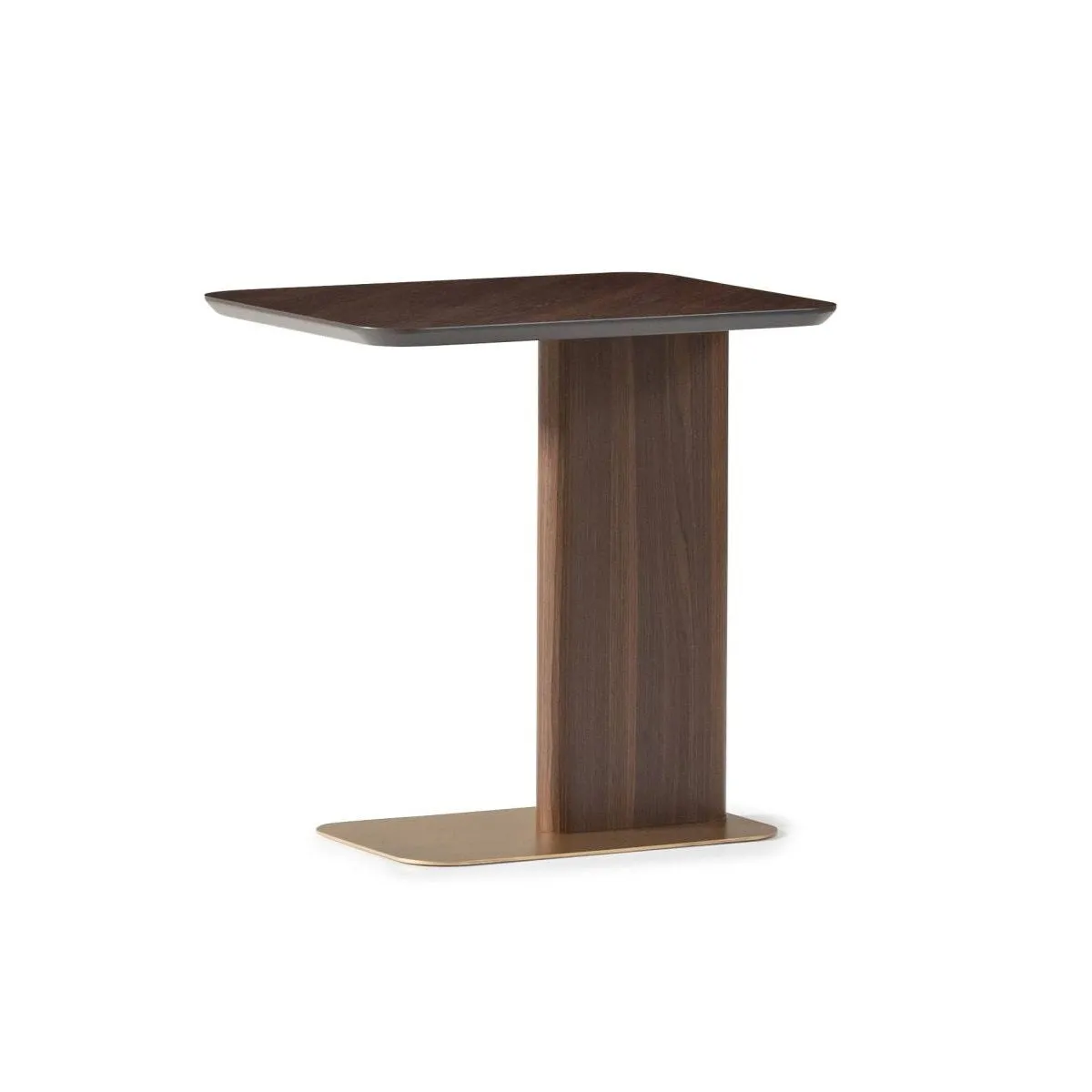 AMORA Walnut Accent Table