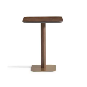 AMORA Walnut Accent Table