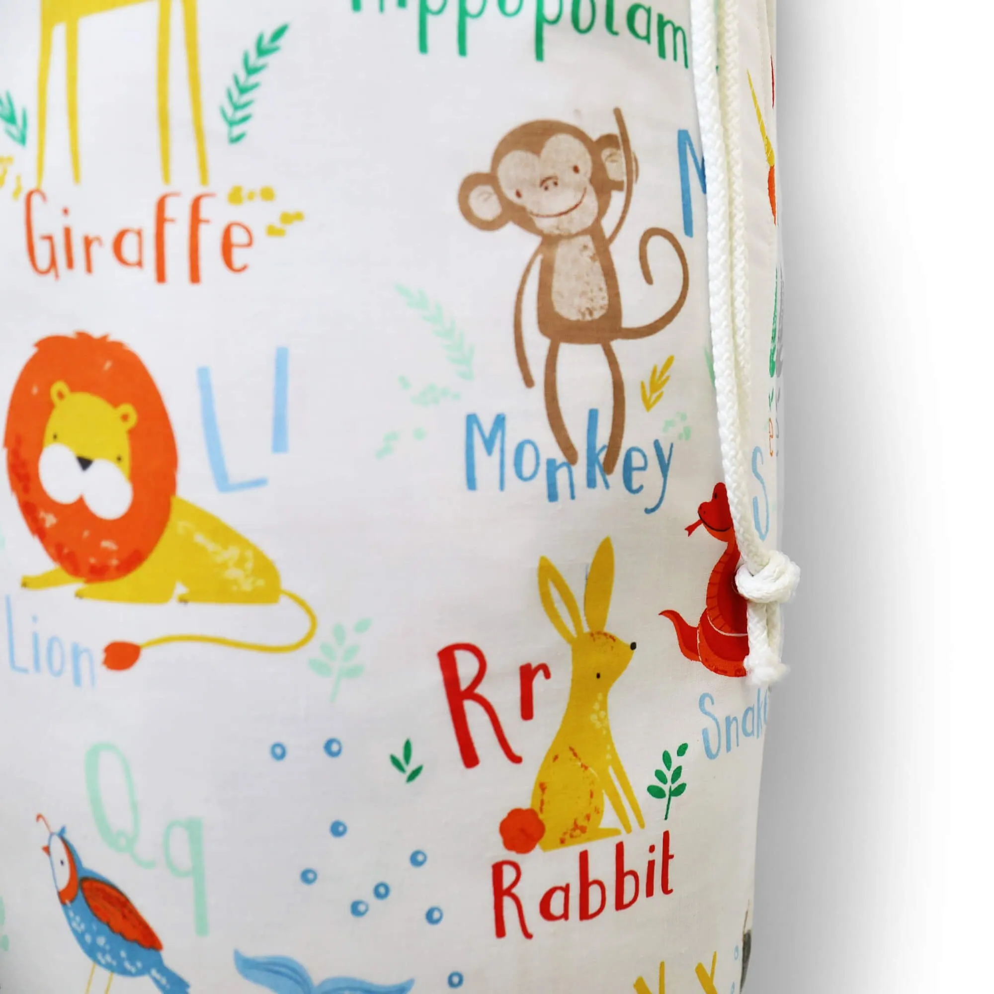 Animal Alphabet Toy Storage Bag