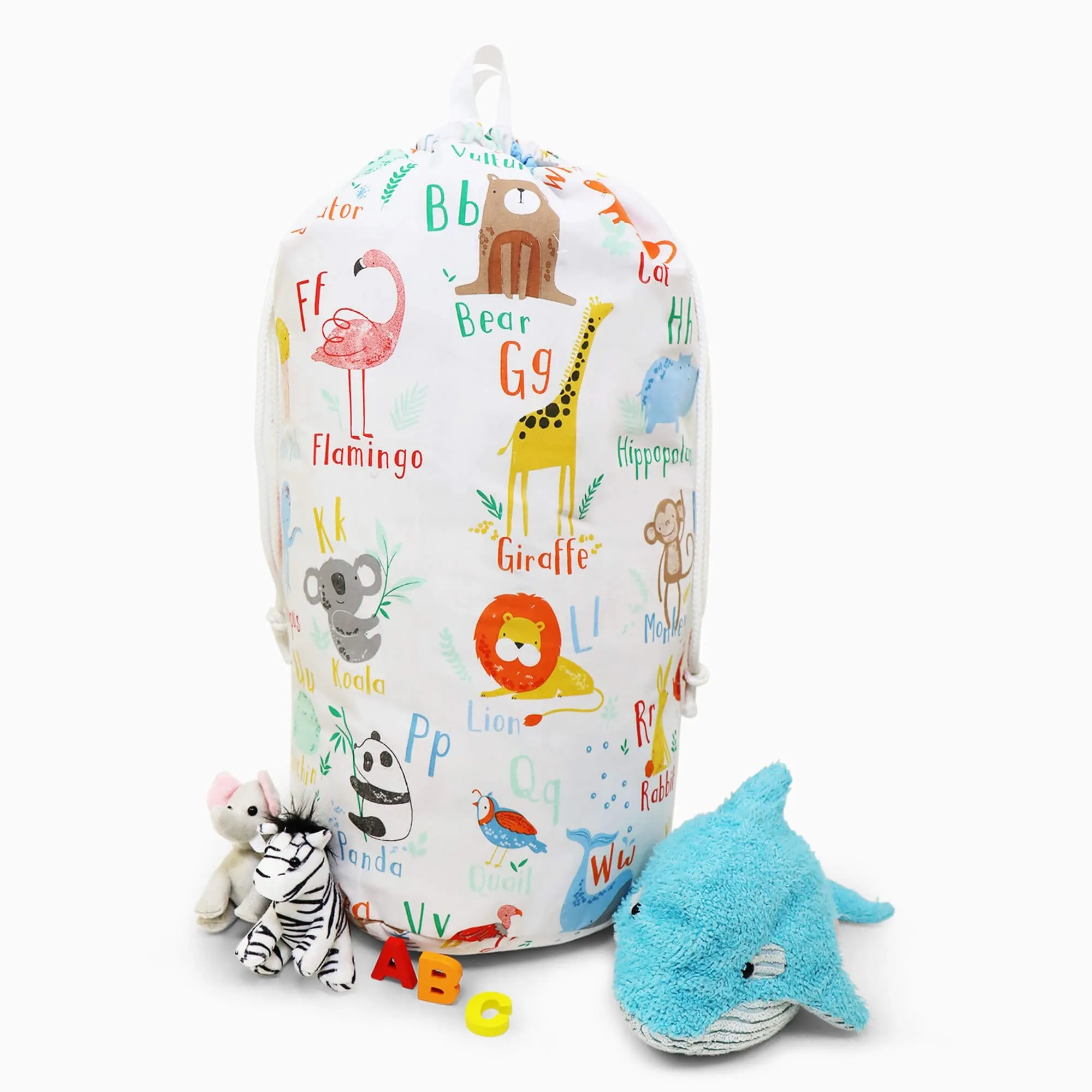 Animal Alphabet Toy Storage Bag