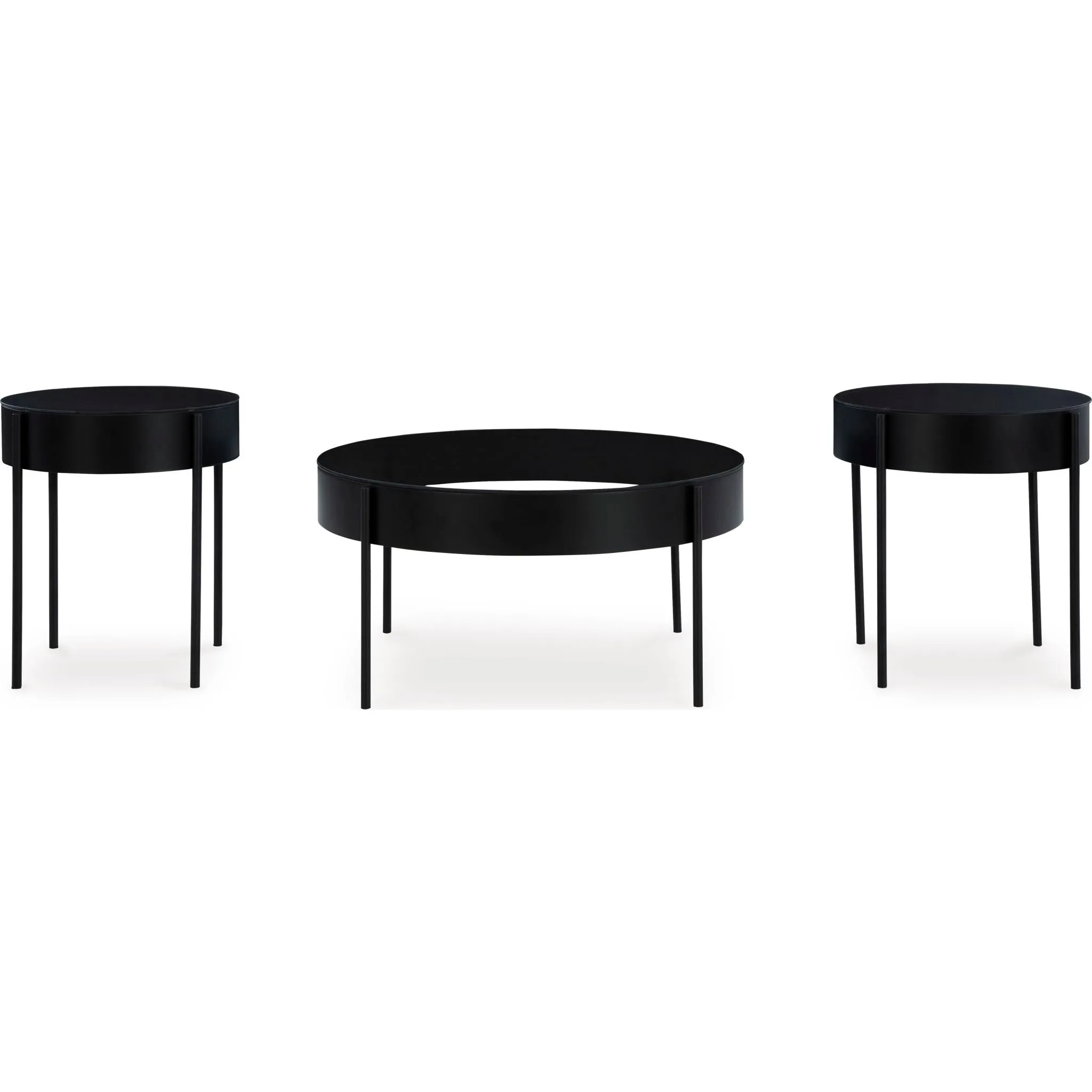 Ardoline 3 Pack Tables - Black