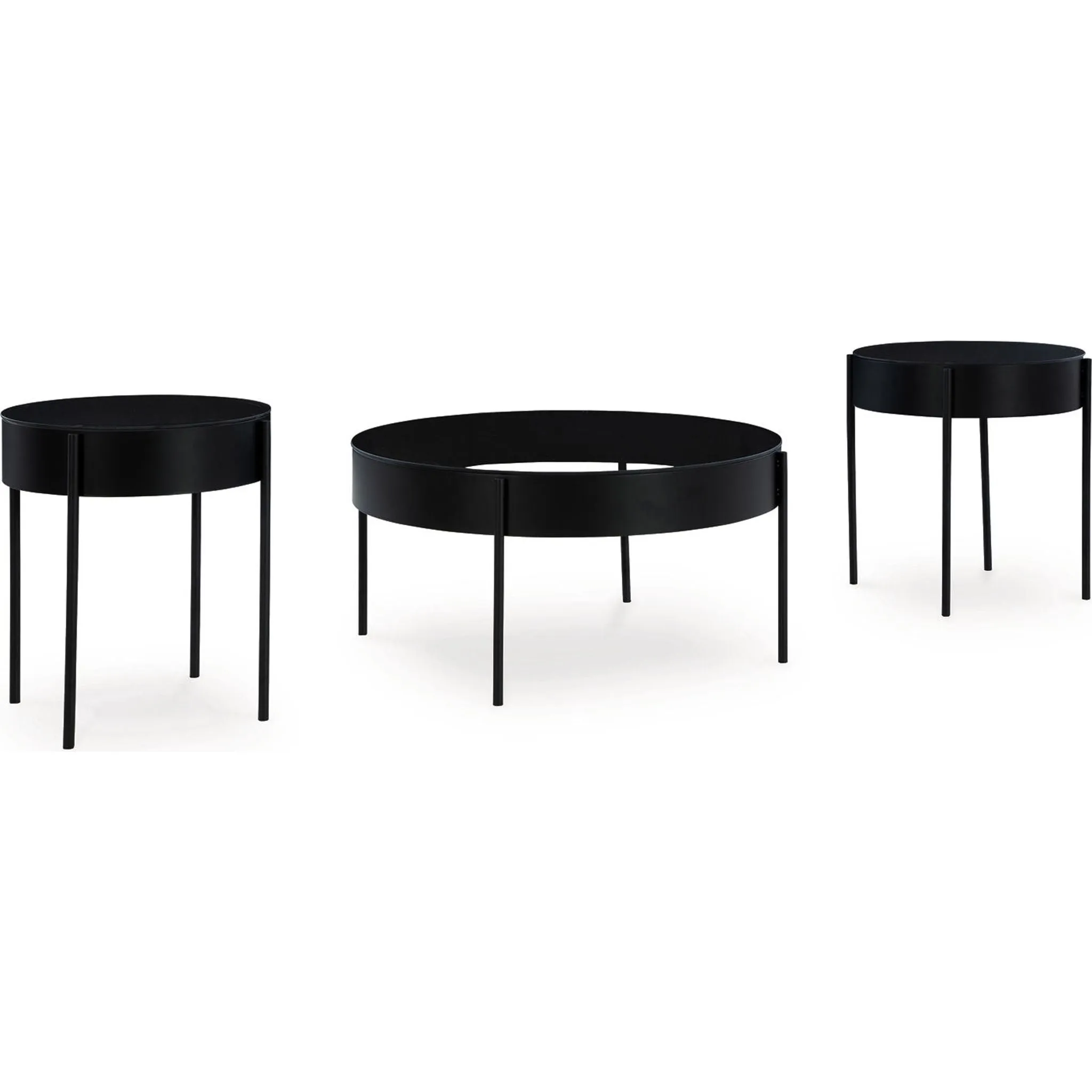 Ardoline 3 Pack Tables - Black