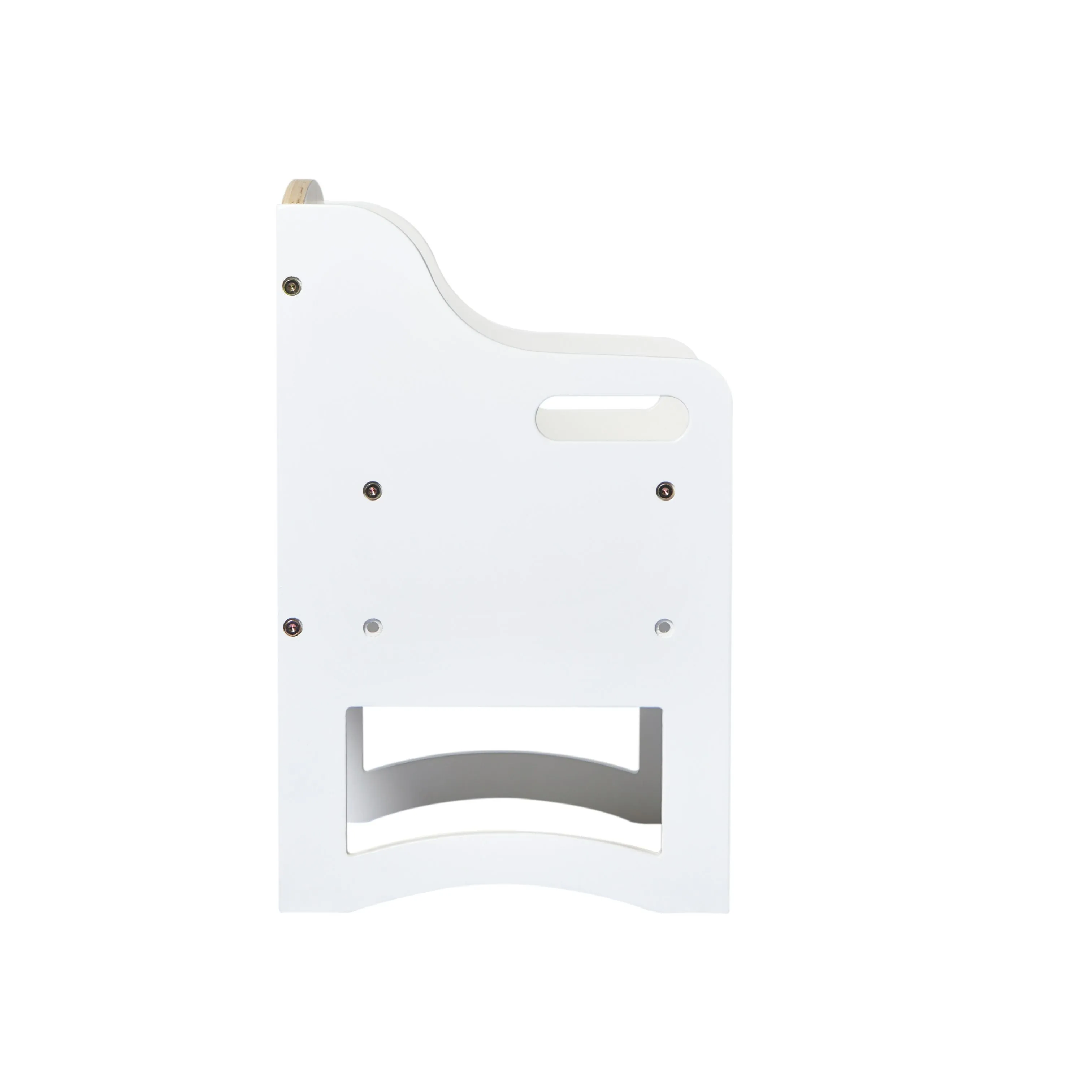 Aspire Single Chair - White and Varnish