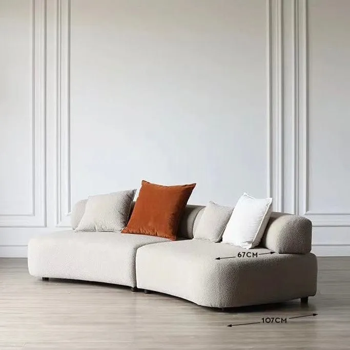 Attica Performance Boucle Curve Sofa