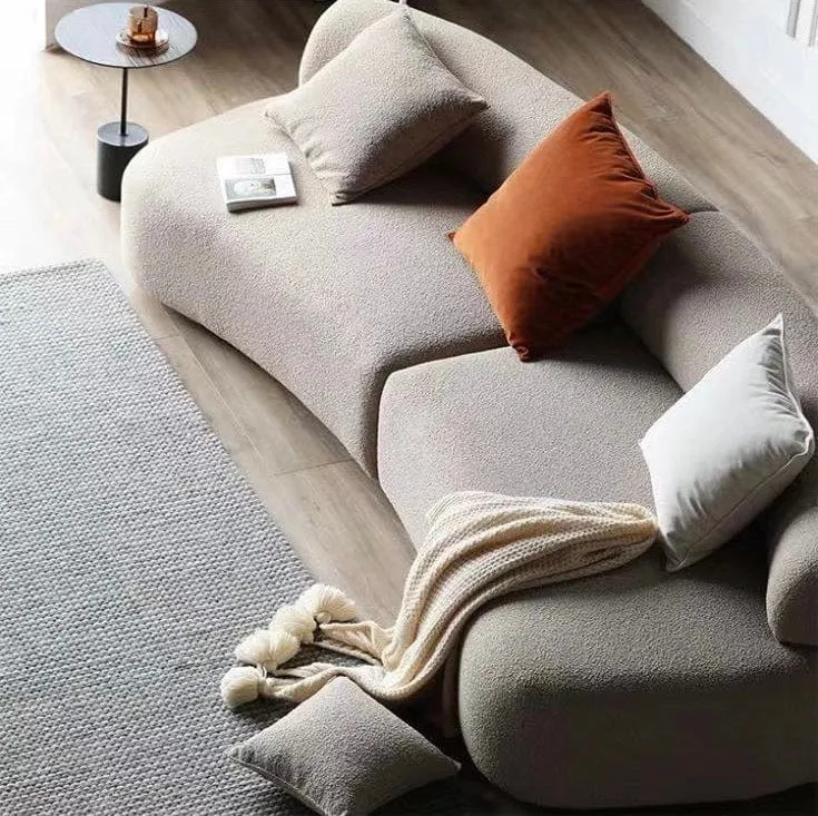 Attica Performance Boucle Curve Sofa