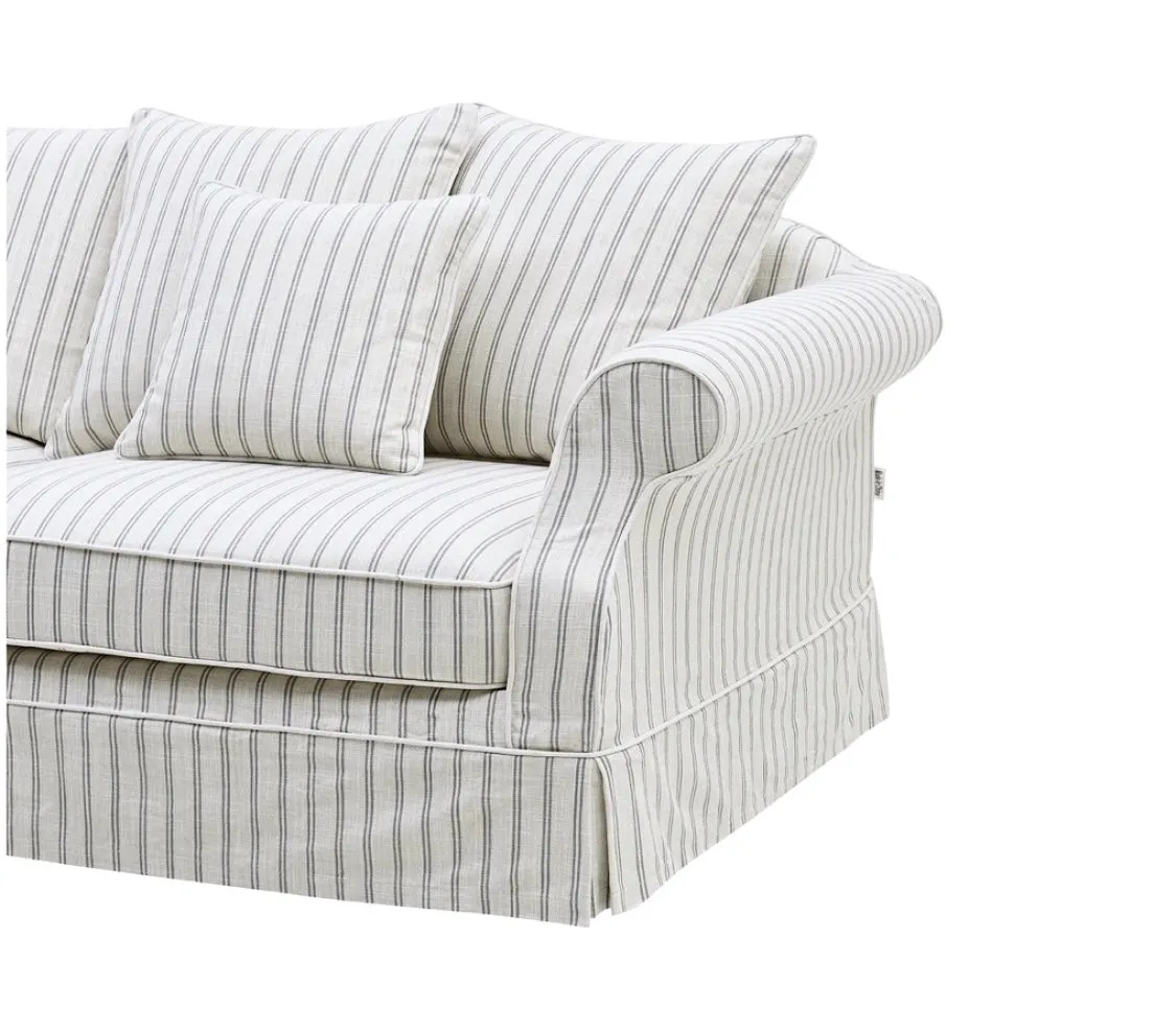 Ayla 3 Seater Sofa Stone Stripe