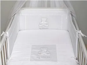 Baby Oliver My Little One White Quilt & Bumper Bedding Set