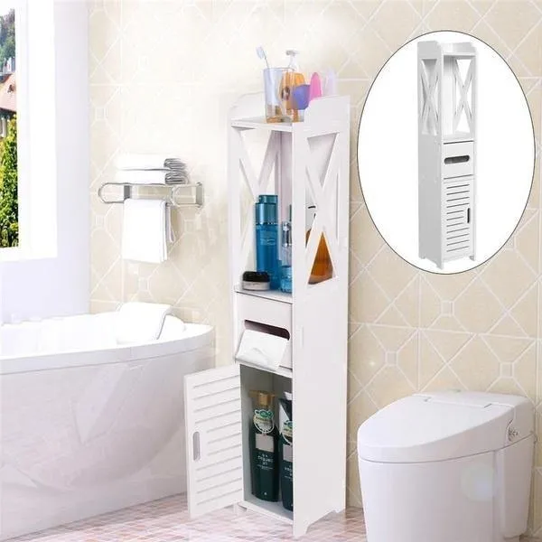 Bathroom Floor Standing Shelf Storage Cabinet Corner Floor Mounted Bathroom Cabinets By Miza