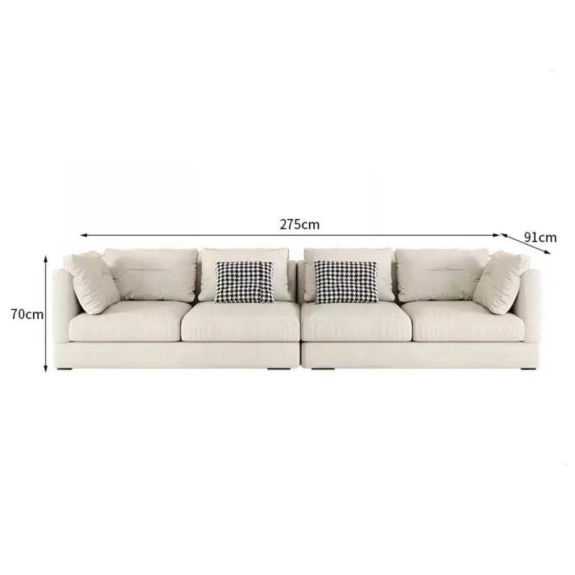 Bax Designer Sectional Round Chaise Sofa