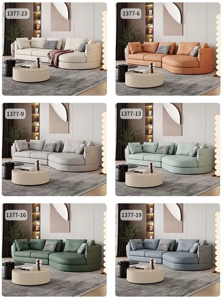 Bax Designer Sectional Round Chaise Sofa