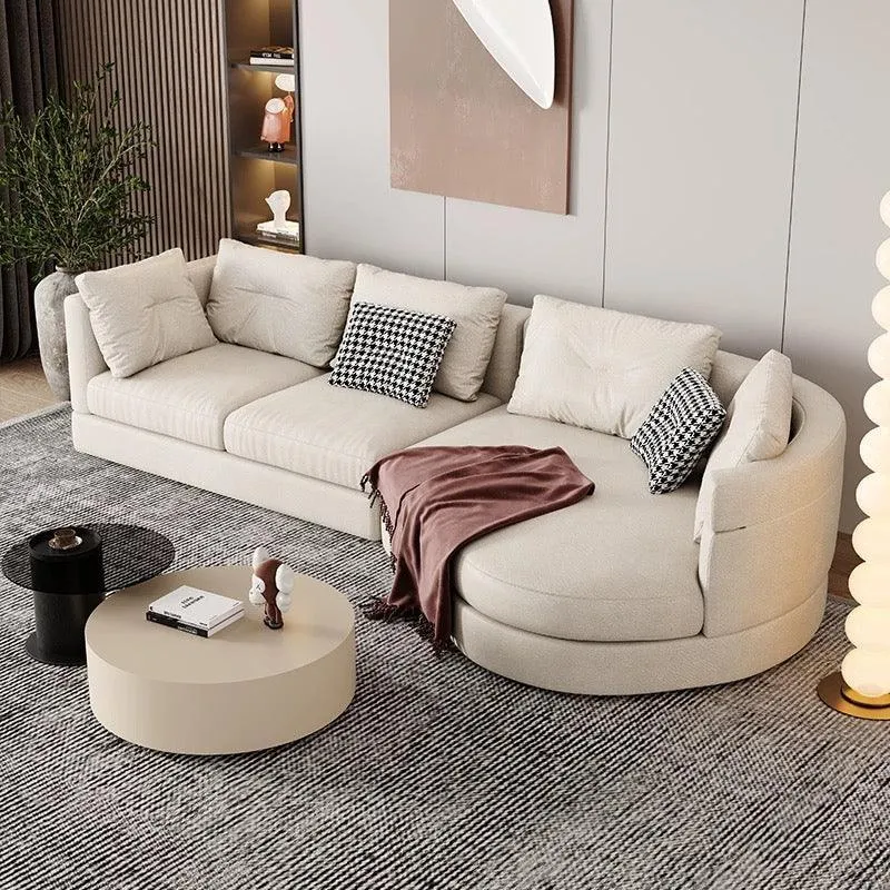 Bax Designer Sectional Round Chaise Sofa