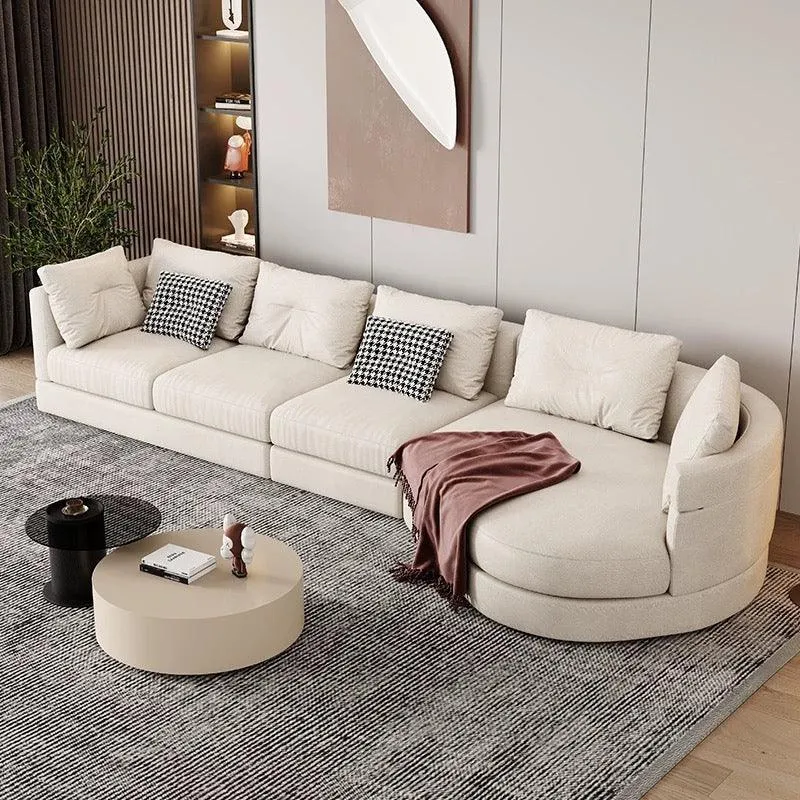 Bax Designer Sectional Round Chaise Sofa