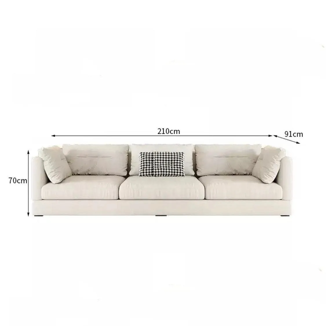 Bax Designer Sectional Round Chaise Sofa