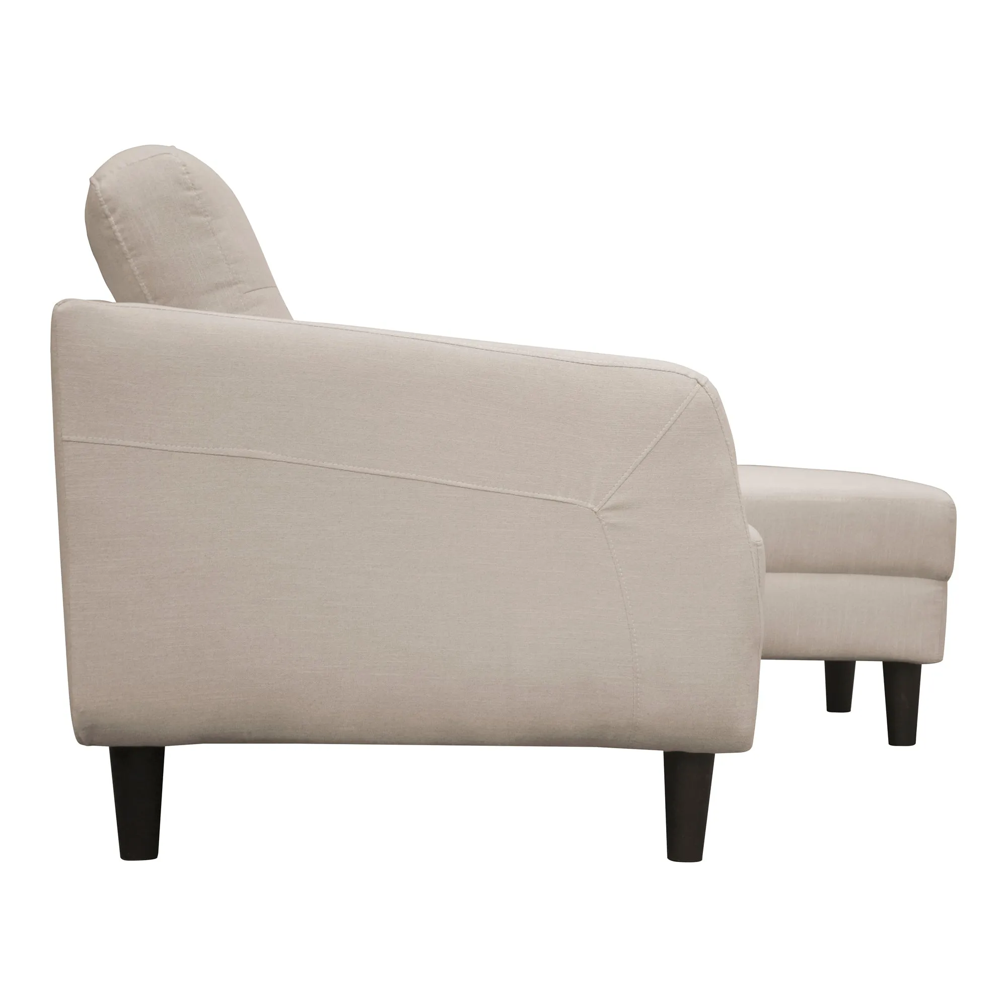 Belagio Sofa Bed With Chaise Beige Right