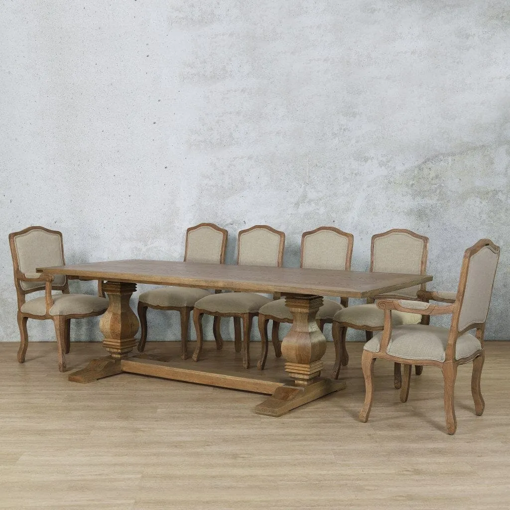 Belmont Wood Top & Duke 10 Seater Dining Set