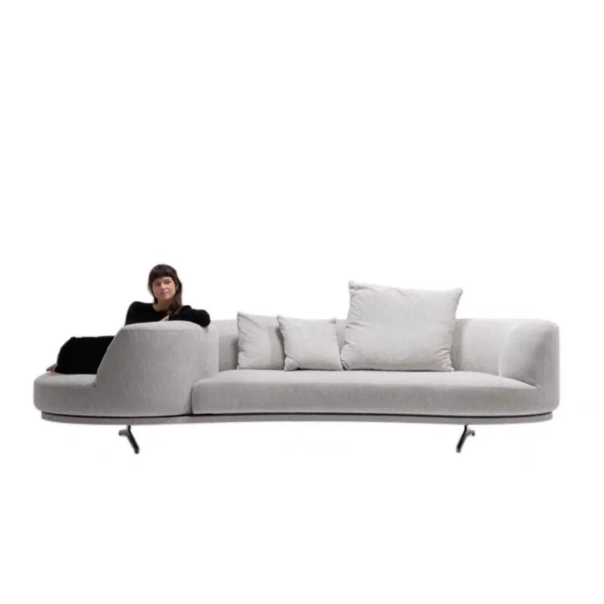 Berila Swivel Chair Curve Sofa