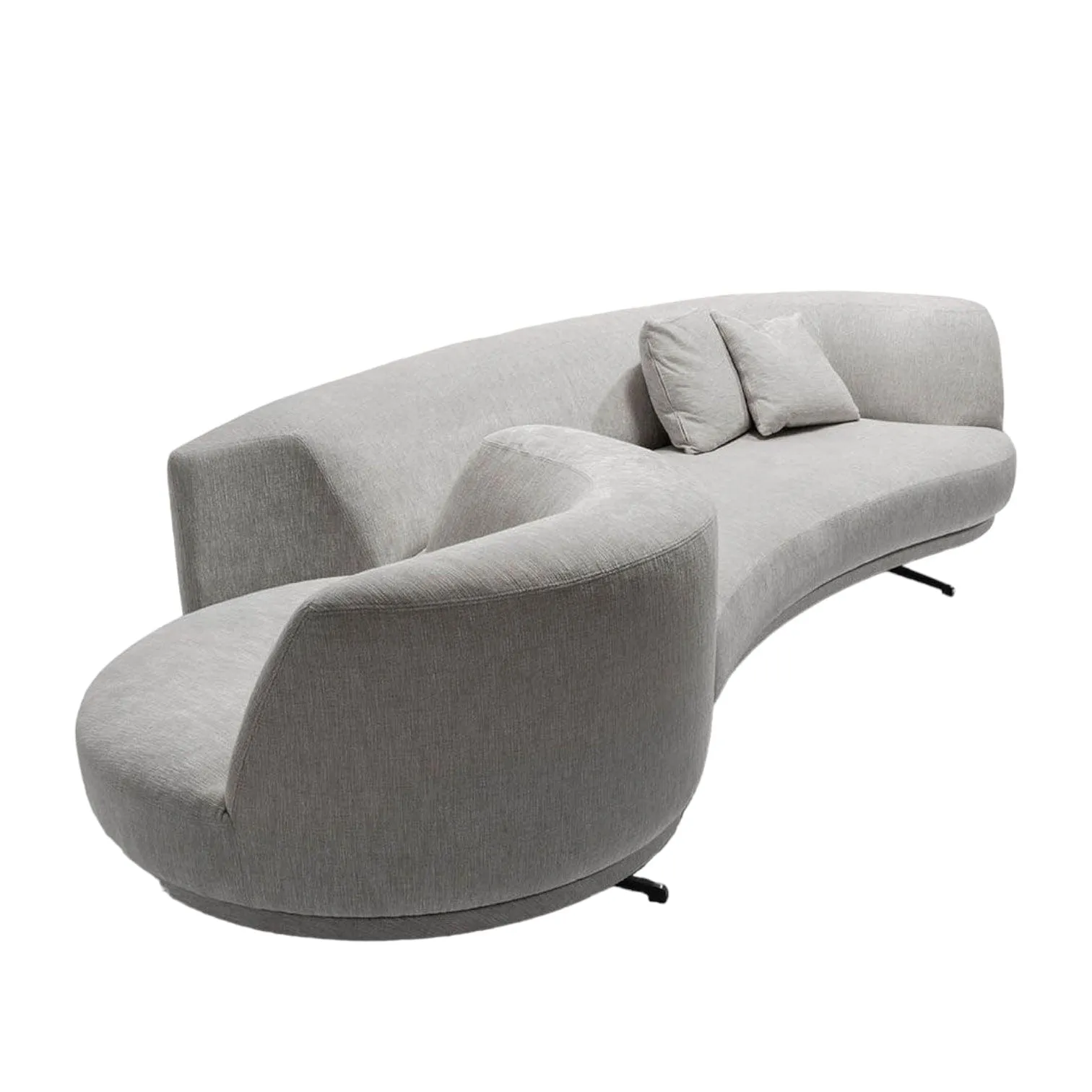 Berila Swivel Chair Curve Sofa