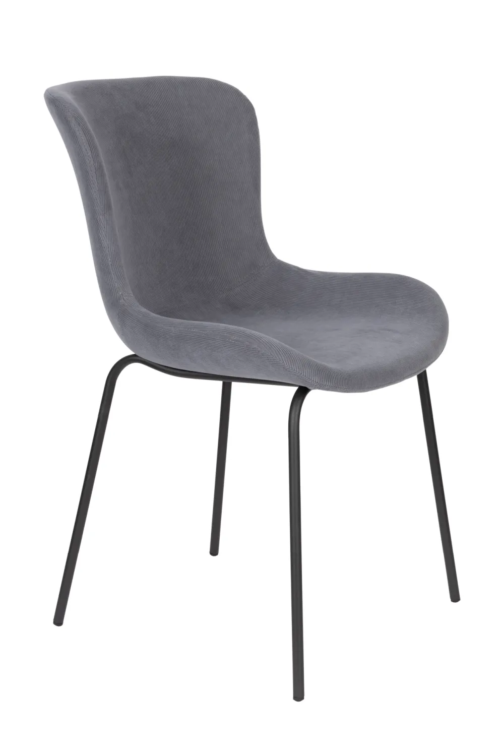 Blue Ribcord Dining Chairs (2) | DF Junzo