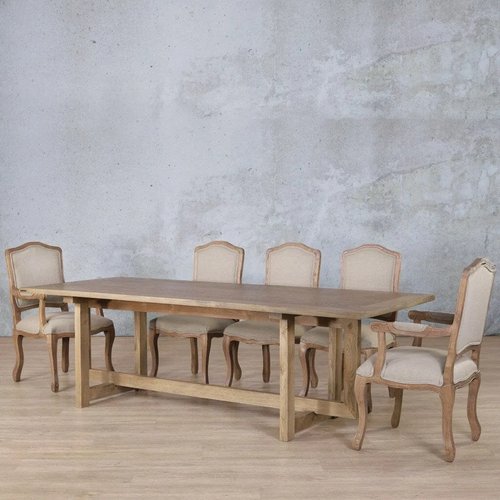 Bolton Wood Top & Duke 8 Seater Dining Set