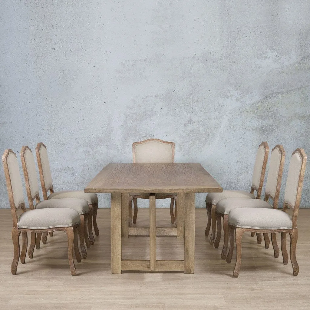 Bolton Wood Top & Duke 8 Seater Dining Set