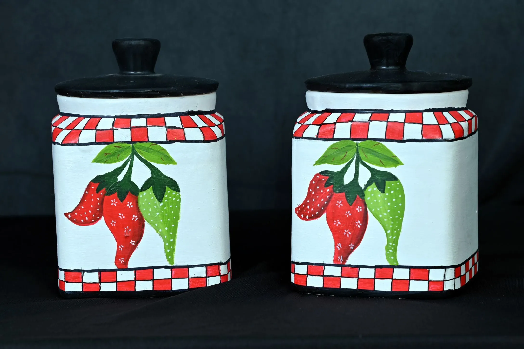 Ceramic Pickle Jars Set of 2