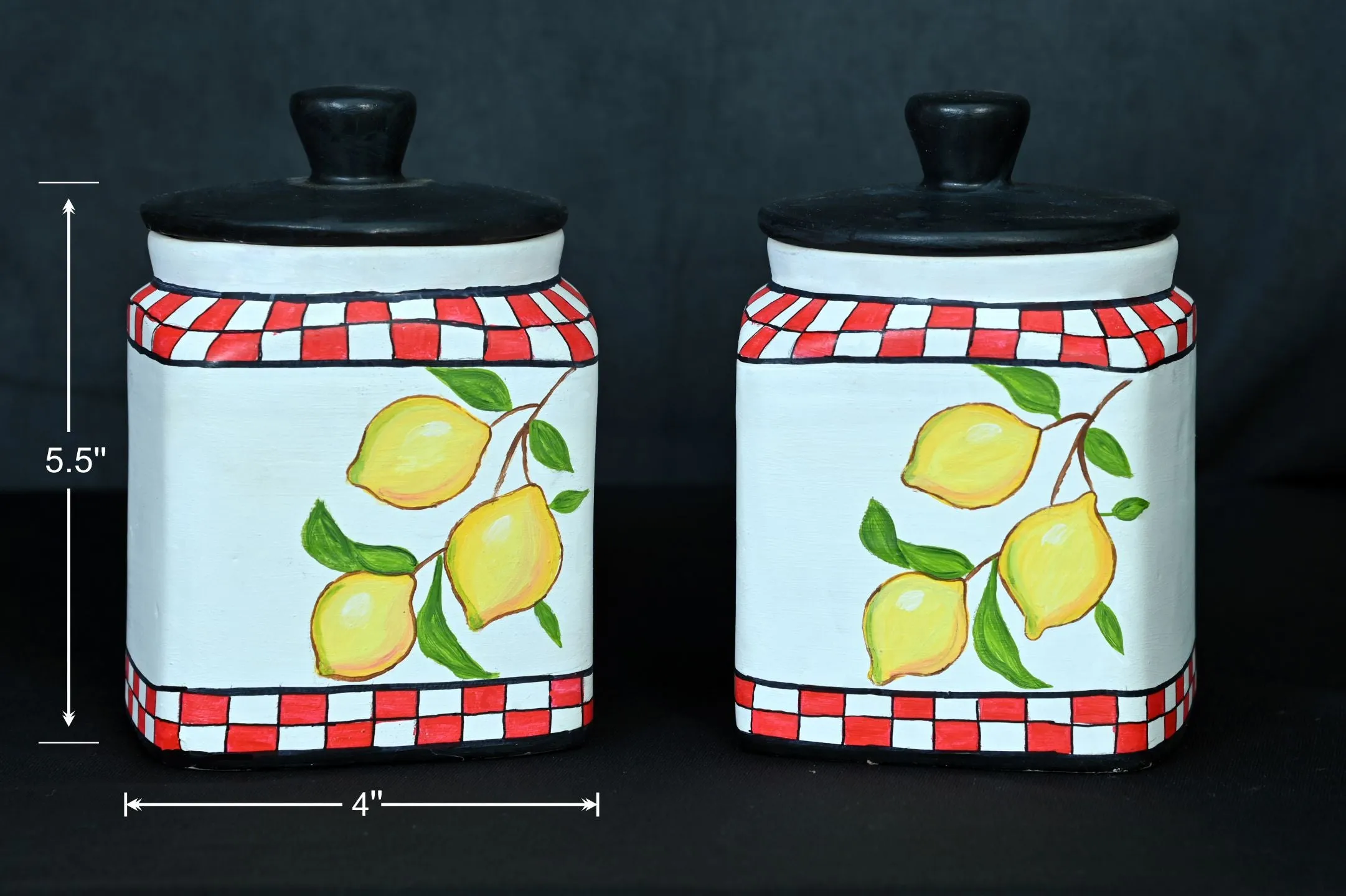 Ceramic Pickle Jars Set of 2