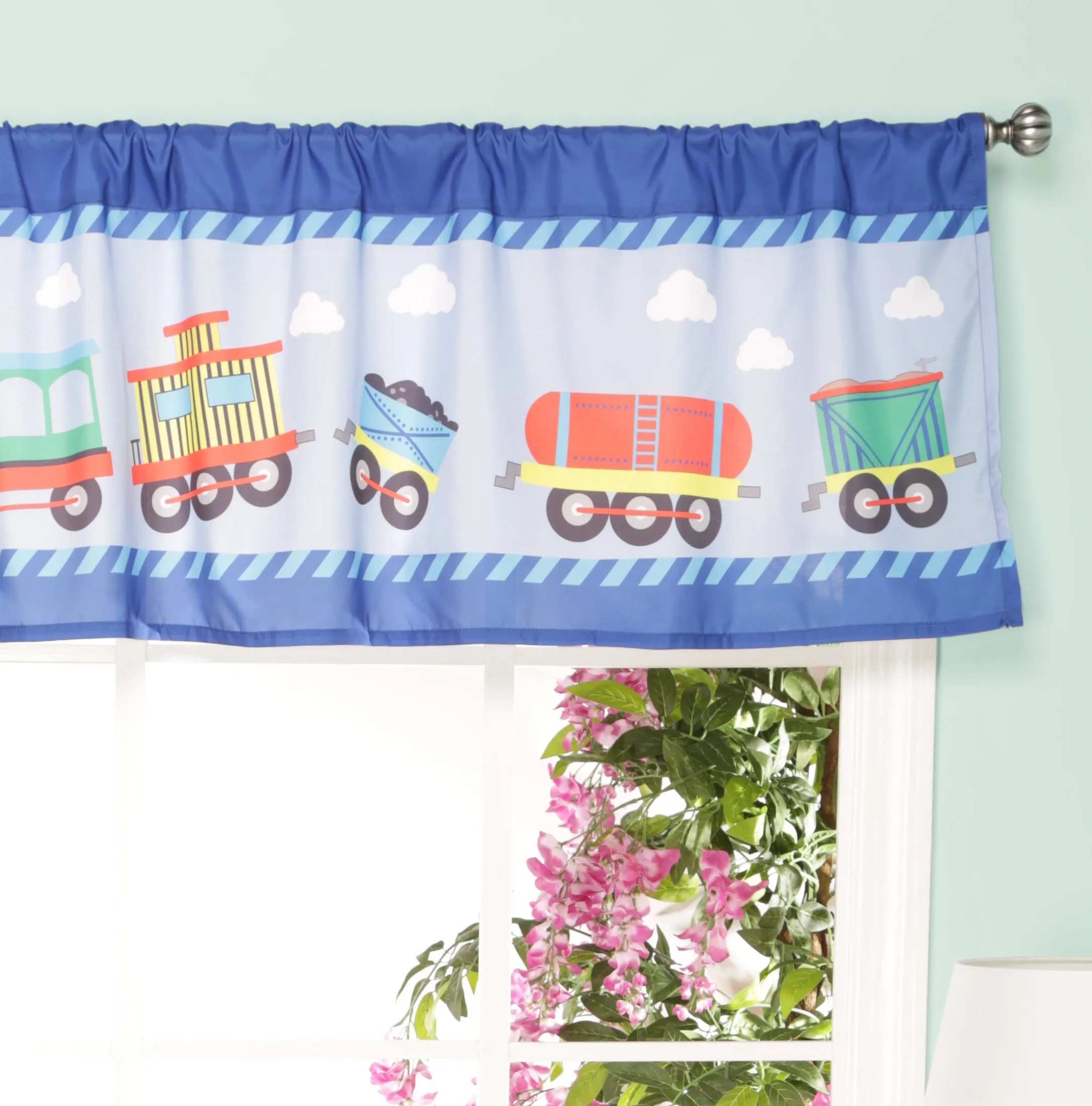 Choo Choo Train Window Valance