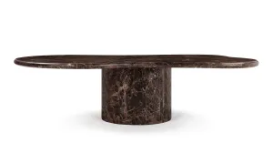 Cloud - Cloud Coffee Table, Dark Emperador Marble