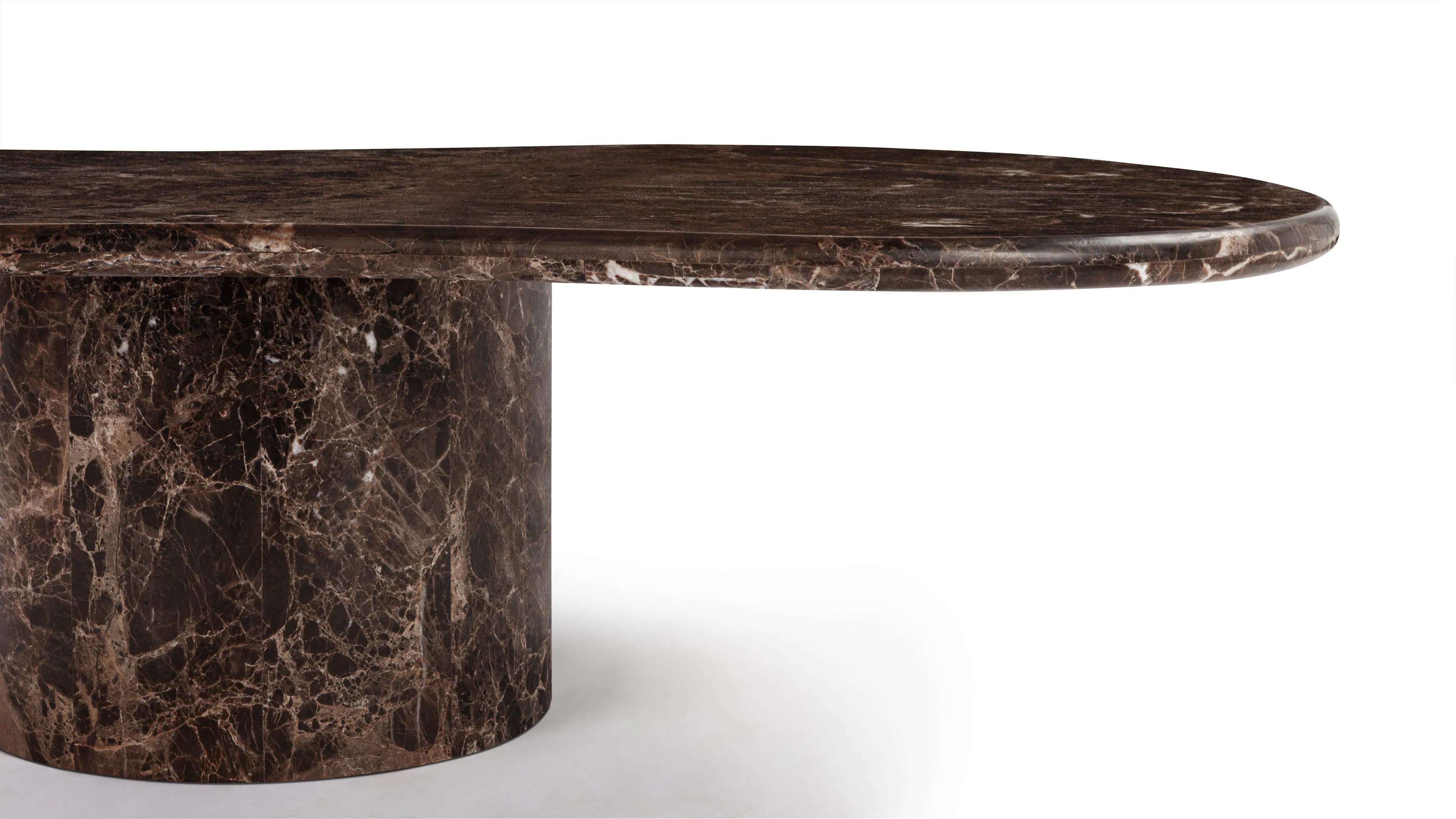 Cloud - Cloud Coffee Table, Dark Emperador Marble