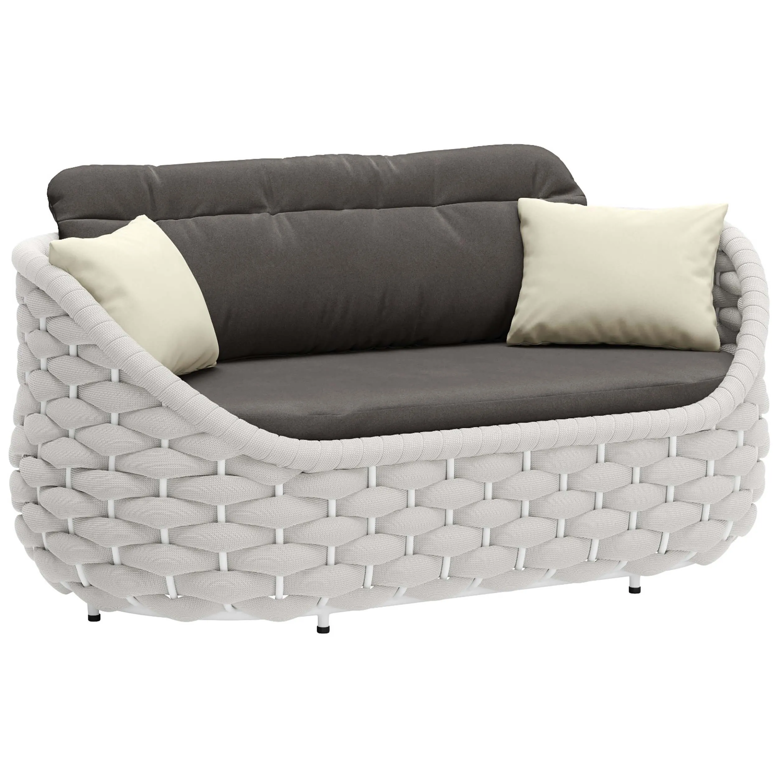 Coral Reef Loveseat, Gray