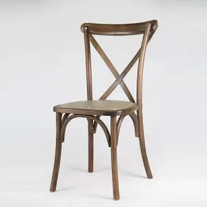 Cross Back Chairs - Wood