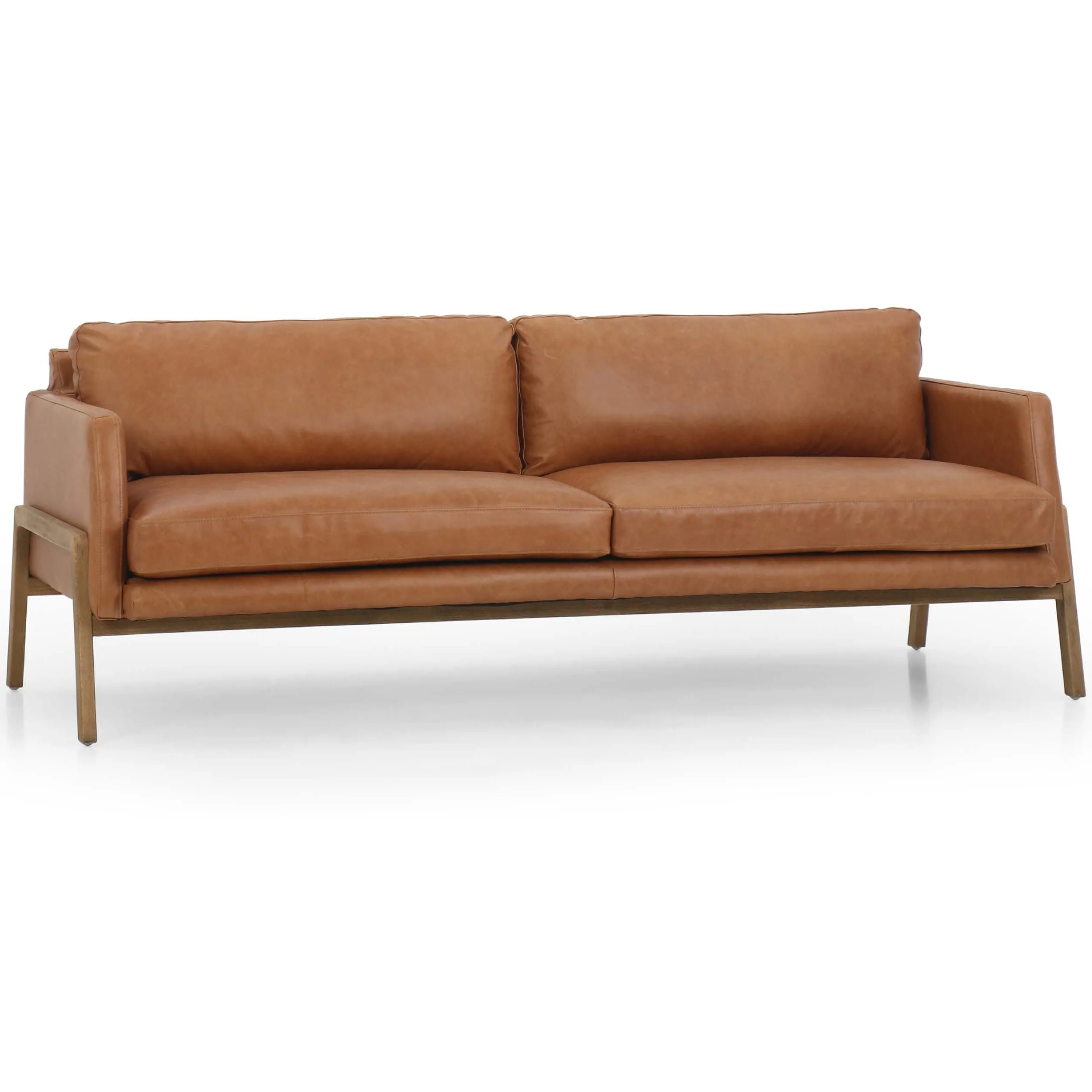 Diana 84" Leather Sofa, Sonoma Butterscotch