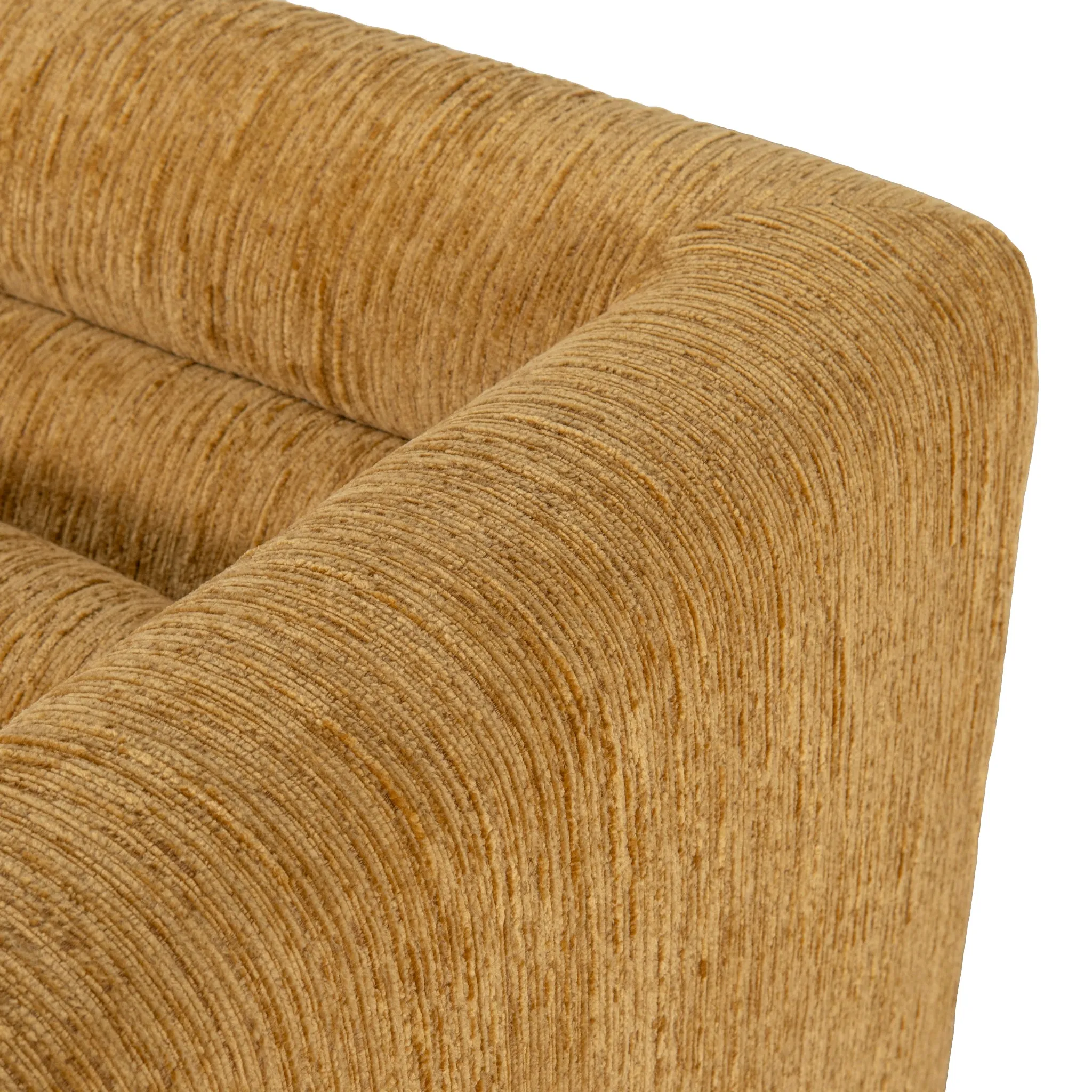 Dilipa Fabric Armchair - Yellow Sand