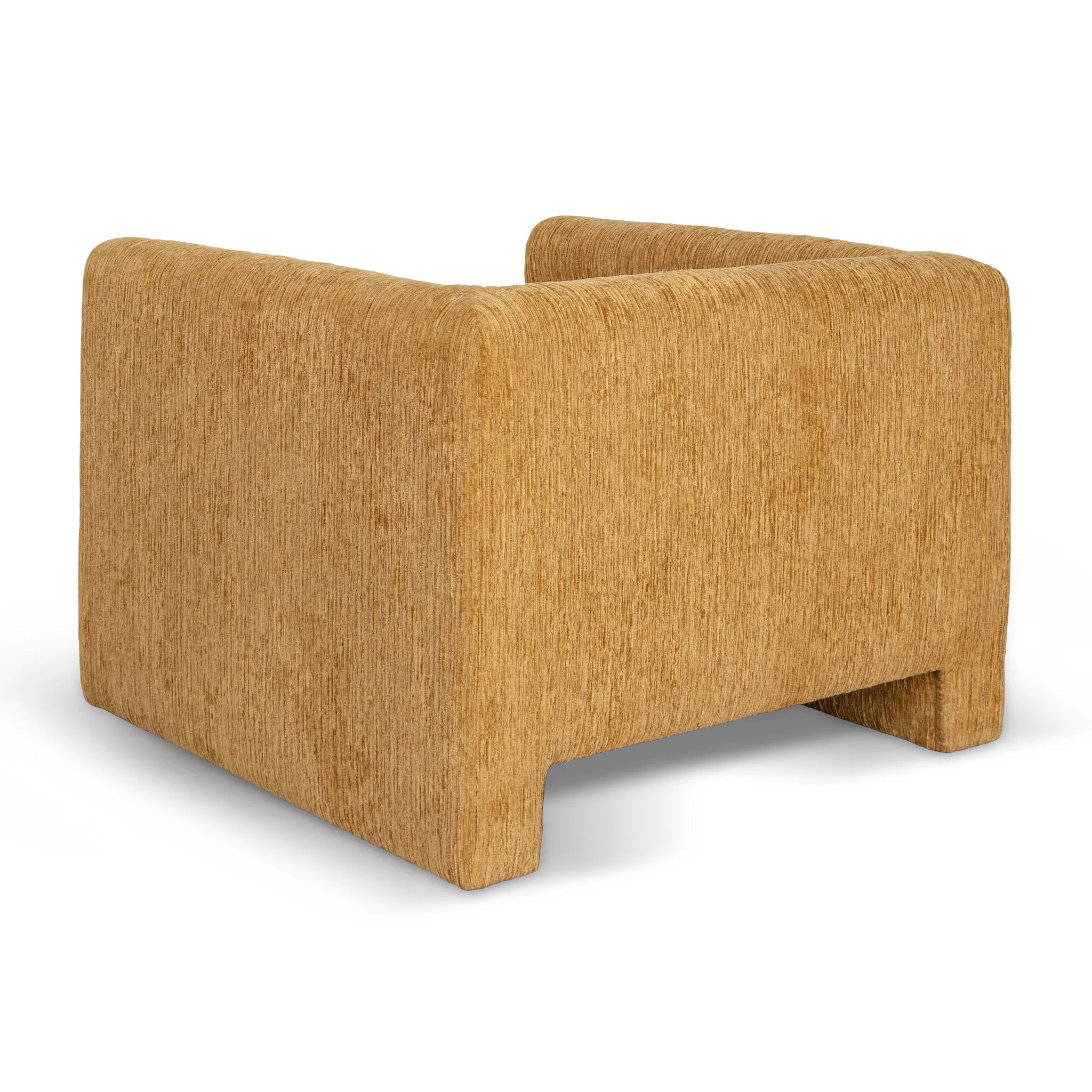 Dilipa Fabric Armchair - Yellow Sand