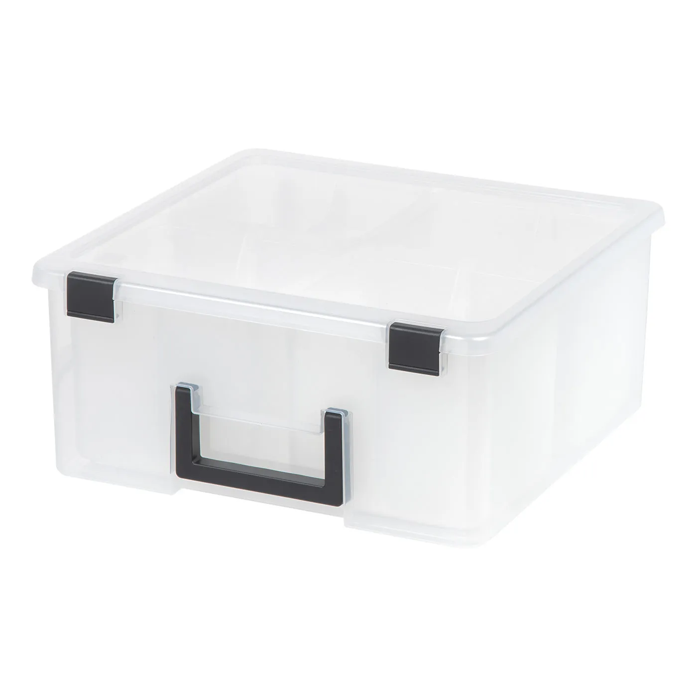 Divided Craft Bin, Clear