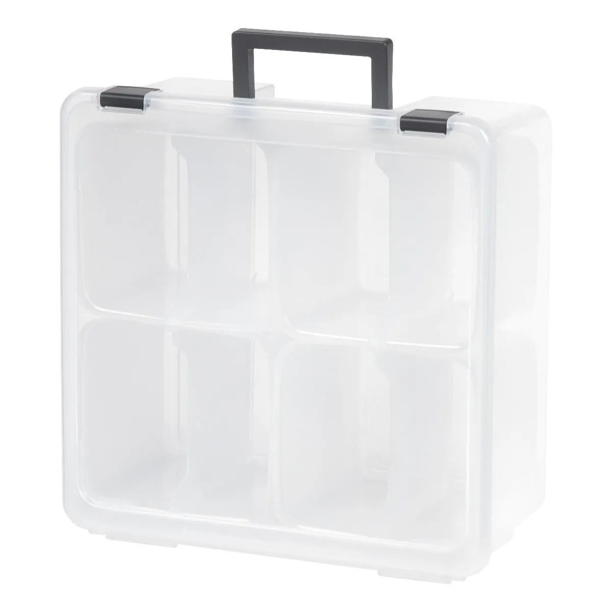 Divided Craft Bin, Clear