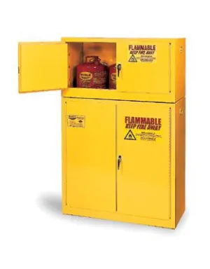 Eagle 12 Gallon Yellow One Shelf With One Door Manual Close Flammable Safety Storage Cabinet