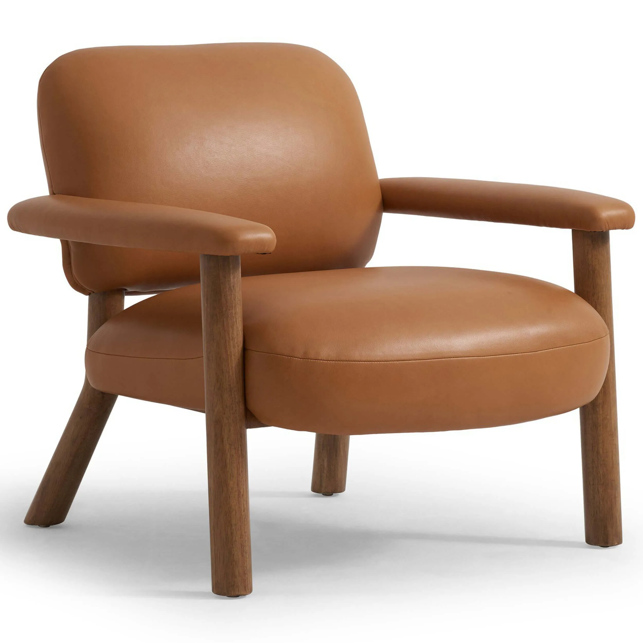 Eisley Leather Chair, Trevino Camel