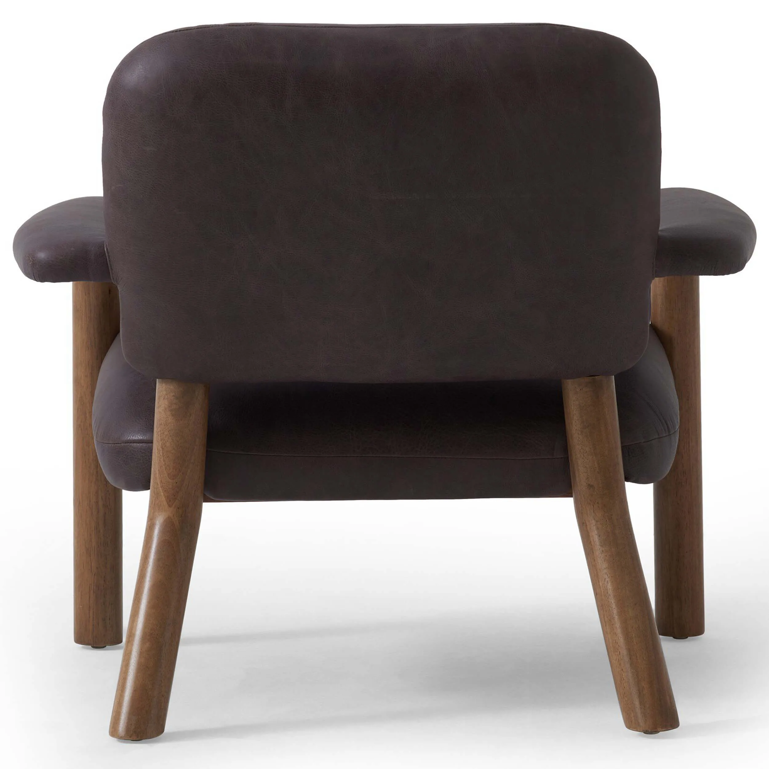 Eisley Leather Chair, Tumble Waxed Slate