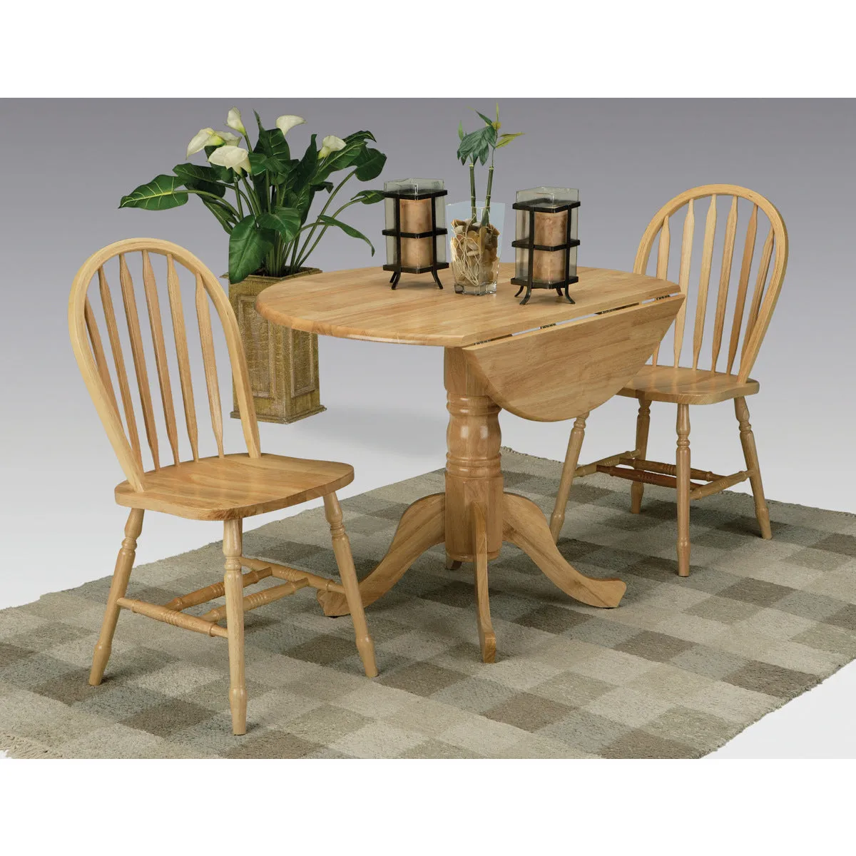 ElegantLeaf Pedestal Table