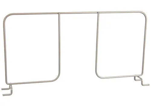 freedomRail 16 Inch Wire Shelf Divider - Nickel