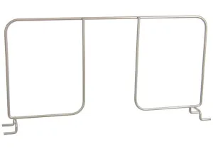 freedomRail 16 Inch Wire Shelf Divider - Nickel