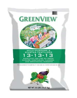 GreenView Fruits/Vegetables 13-13-13 Fertilizer 33 lb