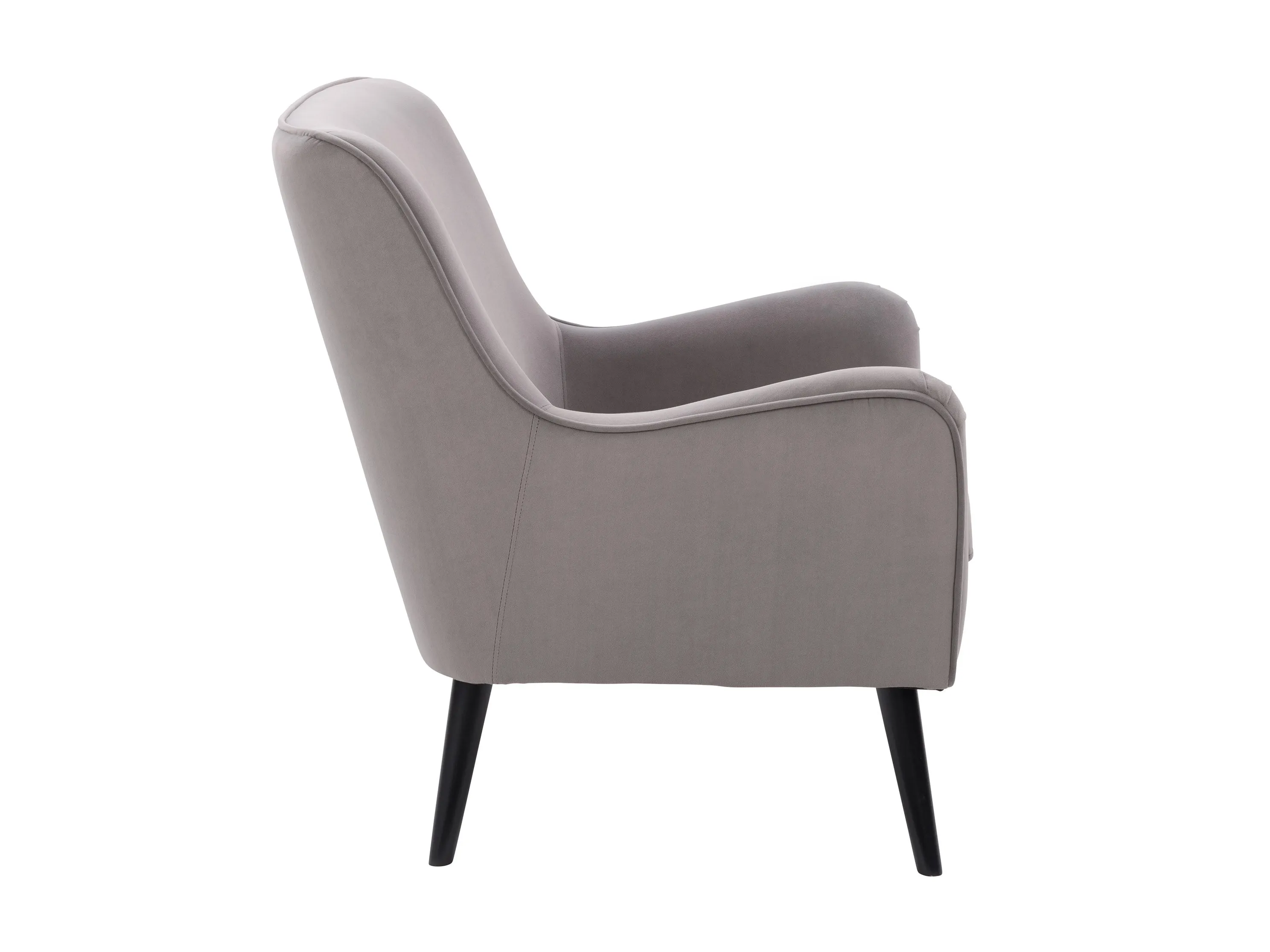 Grey Velvet Accent Chair