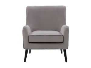 Grey Velvet Accent Chair