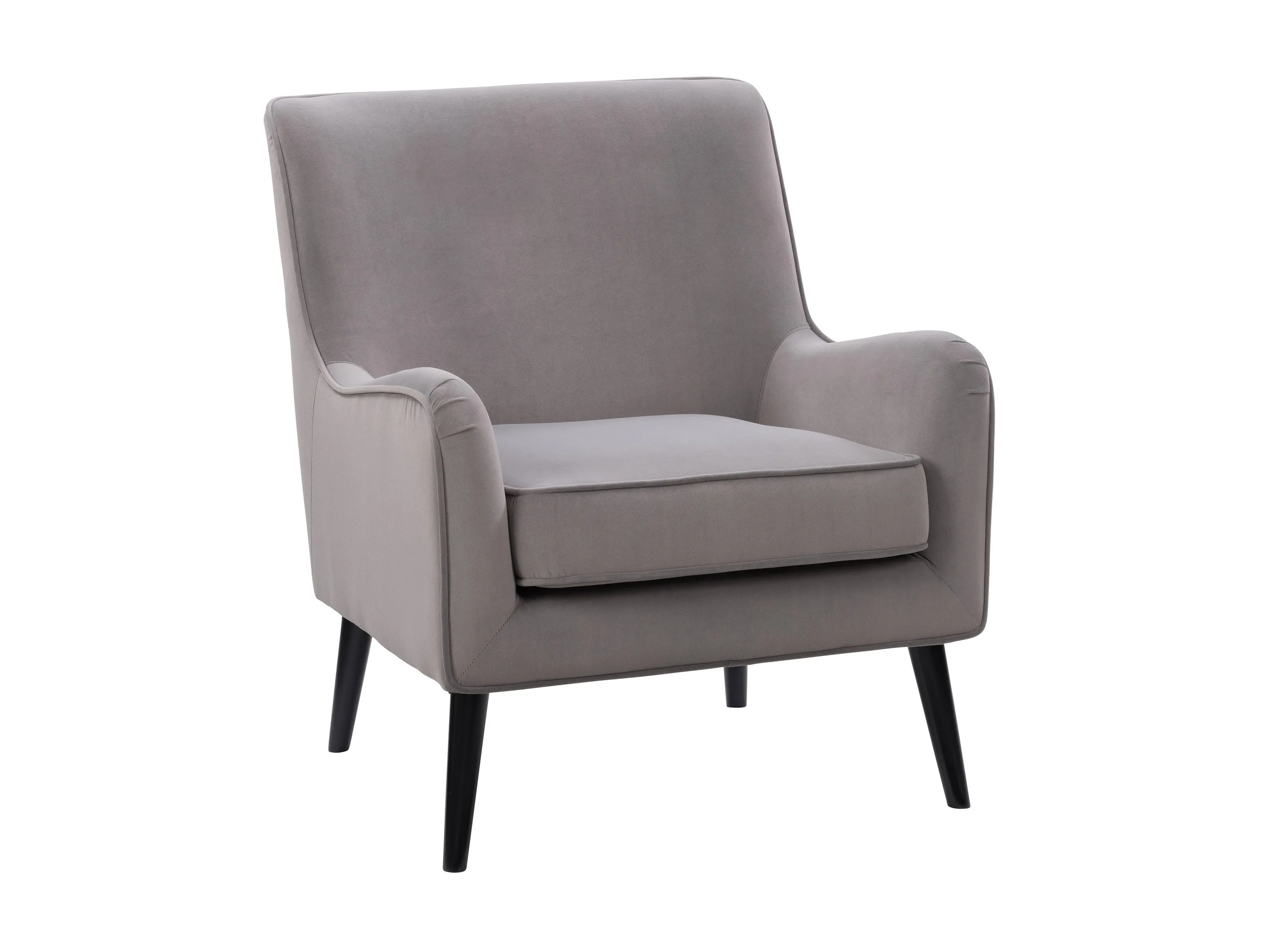 Grey Velvet Accent Chair